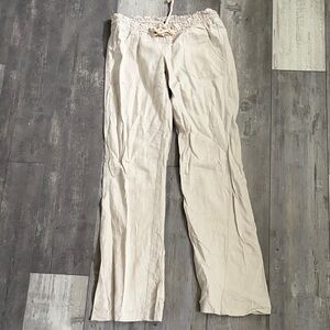 Roxy Cream Drawstring Pants